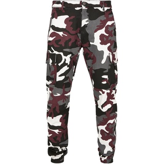 URBAN CLASSICS Camo Cargo Jogging Pants 2.0 Hose, wine