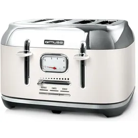 Muse Toaster 4 Schlitze Beige