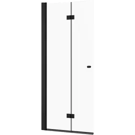 Schöner Wohnen Gretia Walk-In-Dusche links 100 x 200 cm ESG Klar/Mattschwarz