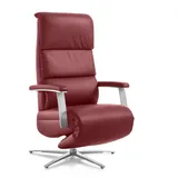 Segmüller Werkstätten Sessel Comforte Uno 01 Anzio D4 Leder Rot Weinrot