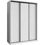 masseno Schwebetürenschrank Nisse 150 x 205 x 60 cm Weiß