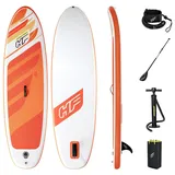 BESTWAY Hydro-Force SUP Allround Board-Set Aqua Journey 274 x 76 x 12 cm orange/weiß