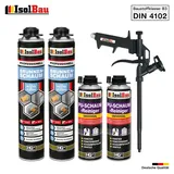 Brunnenschaum 2 x 750ml Bauschaum 2 x Reiniger Schaum Pistole Montageschaum