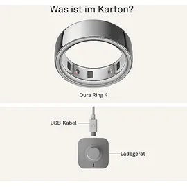Oura Ring 4 Größe 13 - 69,5 mm Silver