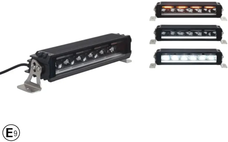 30,5 cm / 12 Zoll 12V–24V Hochwertige LED-Bar / LED-Scheinwerfer mit weißem DRL-Positionslicht und orangefarbener... 

Anmerkung