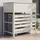 MCW Aluminium Verkleidung für Klimaanlage/Wärmetauscher P94 110x96x43cm Grau/Weiß