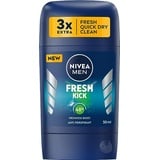 NIVEA MEN Fresh Kick 48 H Antitranspirant Stift für Herren 50ml