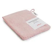 S.Oliver Waschhandschuh 16 x 21 cm Baumwolle Rosa Rose