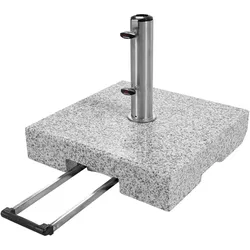 Doppler Granitsockel Active 70 kg – Sonnenschirmständer mit ausziehbarem Zuggriff