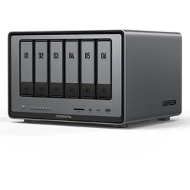 UGREEN NASync DXP6800 Pro NAS (Diskless) 2,5 Zoll Anzahl Festplattenschächte: 6 Gray}