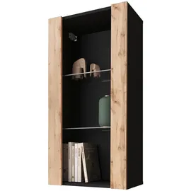 komodee Hängende Vitrine Tivoli Vertical 50 x 29 x 100 cm Schwarz