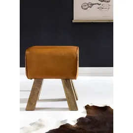 Wohnling Sitzhocker 30 x 47 x 30 cm braun / braun