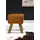 Wohnling Sitzhocker 30 x 47 x 30 cm braun / braun