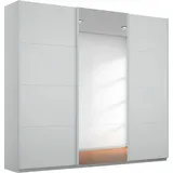 Rauch Schwebetürenschrank RAUCH "Kleiderschrank Schrank Garderobe Wäscheschrank BESTSELLER KEPAN", grau (seidengrau), B:203cm H:230cm T:62cm, Holzwerkstoff, Schränke, Schwebetürenschrank, inkl. Schubladen-Einsatz und extra Einlegeböden MADE IN GERMANY