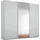 Rauch Schwebetürenschrank RAUCH "Kleiderschrank Schrank Garderobe Wäscheschrank BESTSELLER KEPAN", grau (seidengrau), B:203cm H:230cm T:62cm, Holzwerkstoff, Schränke, Schwebetürenschrank, inkl. Schubladen-Einsatz und extra Einlegeböden MADE IN GERMANY