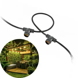 Gtv Lichterkette schwarz 10m inkl. 10xE27 Solar IP54
