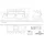 Villeroy & Boch Waschbeckenunterschrank 4 Auszüge 140 x 54,8 x 50 cm Glossy Grey