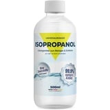 Reines Isopropanol – Isopropylalkohol 99,9% – 500 ml Reinigungsalkohol – Reinigung von elektronischen Geräten & Linsen – löst Kunstharz beim 3D-Druck Made in Germany