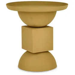 Beistelltisch Alka aus Metall, Senf