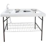 Lemodo Filetiertisch Klappbar Weiß