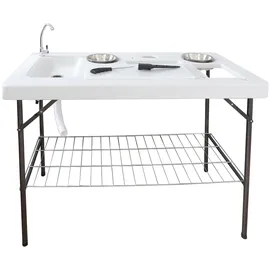 Lemodo Filetiertisch Klappbar Weiß