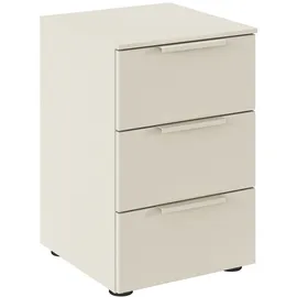 Rauch Nachttisch Nachtschrank Nachtkonsole Flipp, beige (champagner), B:40cm H:61cm T:42cm, Holzwerkstoff, Sideboards, mit 3 Schubladen und Soft-Close-Funktion