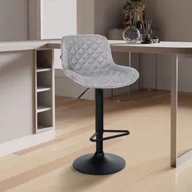 CLP Barhocker Kasson grau/Stoff