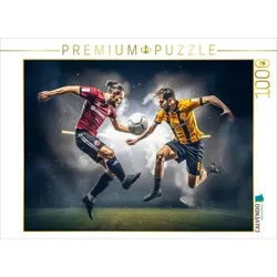 CALVENDO Puzzle Fussball | 1000 Teile Lege-Größe 64x48cm Foto-Puzzle für glückliche Stunden