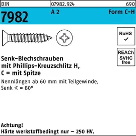 OEM Senkblechschraube DIN 7982 PH/Spitze C 5,5 x 13 500 Stück