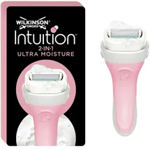Wilkinson Sword Intuition 2-in-1 Ultra Moisture Rasierer für die Damenrasur, Hauch von Sheabutter, Rasierer für die alltägliche Rasur, 1 wiederverwendbarer Rasierer und 1 Refill-Klinge