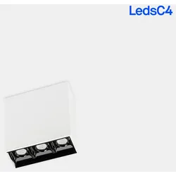 LEDS C4 Deckenleuchte BENTO SURFACE 3 LEDS 6,1W NEUTRAL weiß - 4000K CRI 90 weiß IP23 LEDS-15-7184-14-60