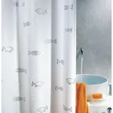 Spirella Duschvorhang KOS 240 x 200 cm weiß/silber