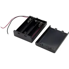 TRU Components SBH-331AS Batteriehalter 3x Mignon (AA) Kabel