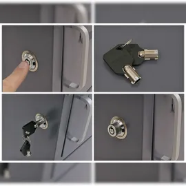 Mendler Paketkasten HWC-O51 dunkelgrau