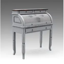 Schreibtisch SIT "Spa", grau (taupe vintage), B:100cm H:106cm T:41cm, Tische, Shabby Chic, Vintage
