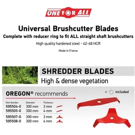 Oregon Universal Mulchmesser-Klinge 4 x 30 cm (295508-0)