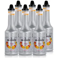 Monin Fruchtpüree Mix Mango 1L - Für Cocktails Milchshakes (6er Pack)