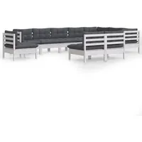 vidaXL Modell 27 Loungeset weiß