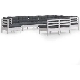 vidaXL Modell 27 Loungeset weiß