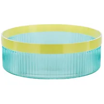 REMEMBER Schale Groove Ø 27 cm Glas Blau