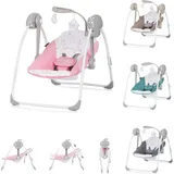 Chipolino Babywippe Moonlight Musikfunktion, Fernbedienung, klappbar rosa
