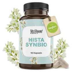 Yes Vegan® Hista Synbio (90 Kapseln) Milchsäurebakterien und Bifidobaktieren, 20 Mrd. Keimen 1x90 St