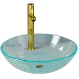 vidaXL Waschbecken Einhandmischer Weiß