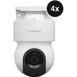Homematic IP Außenkamera - 5MP, WLAN mit Schwenk-/Neigefunktion - 4er-Set