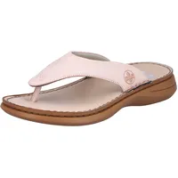 Zehentrenner RIEKER Gr. 41 (7/7,5), rosa (rosé) Damen Schuhe Zehentrenner Dianette Sommerschuh, Schlappen mit Zehensteg