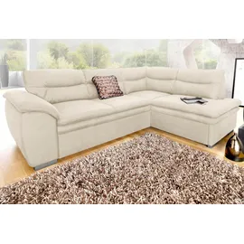 Cotta Ecksofa »Leandra L-Form«, wahlweise mit Bettfunktion & Bettkasten beige