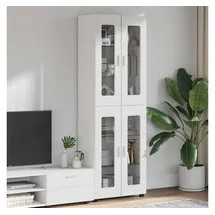 vidaXL Highboard 60 x 182 x 35 cm Hochglanz Weiß