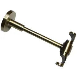 Gardinia Memphis Deckenträger offen für 2x Ø 16 mm Stangen, 2-läufig, Metallträger Messing antik