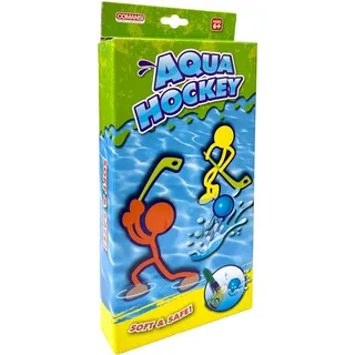 COMANSI Aqua Wasserspiel inklusive 1 aufblasbarem Ball + 2 Hockeyschläger mit Nadel. Einfach und sicher zu verwenden im Innen- und Außenbereich