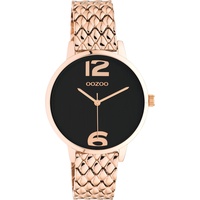 Oozoo Timepieces Damen Uhr - Armbanduhr Damen mit 15mm breites Metallarmband | Hochwertige Uhr für Frauen - Edle Analog Damenuhr in rund C11024